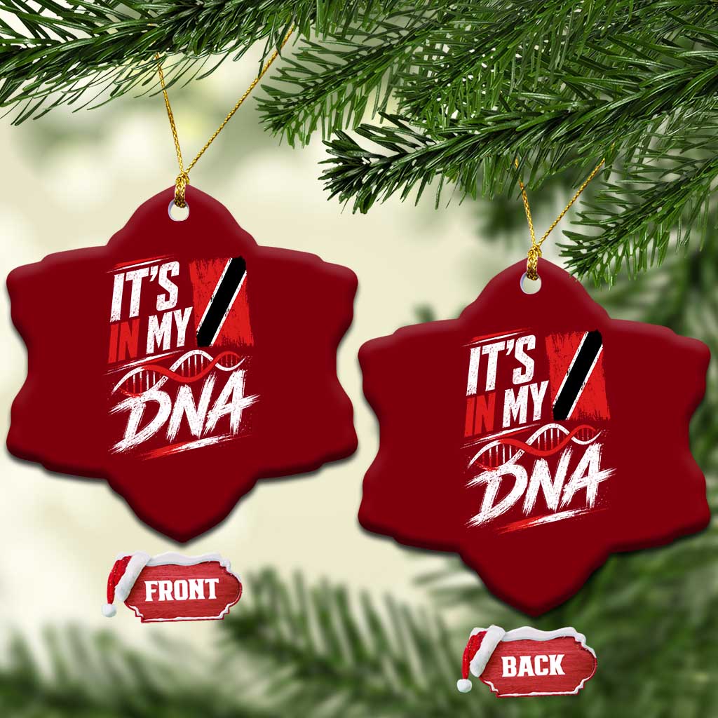 It Is in My DNA Trinidad and Tobago Ceramic Ornament Trinidadian Flag Roots