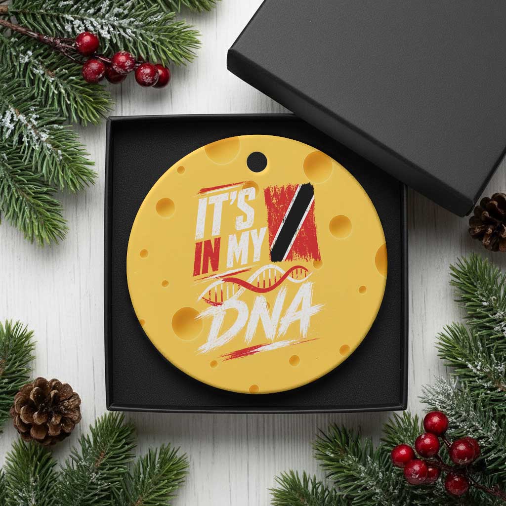 It Is in My DNA Trinidad and Tobago Ceramic Ornament Trinidadian Flag Roots