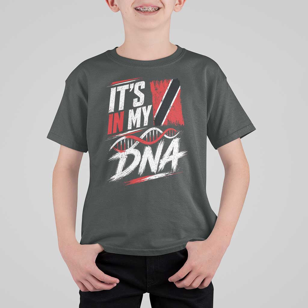It Is in My DNA Trinidad and Tobago T Shirt For Kid Trinidadian Flag Roots