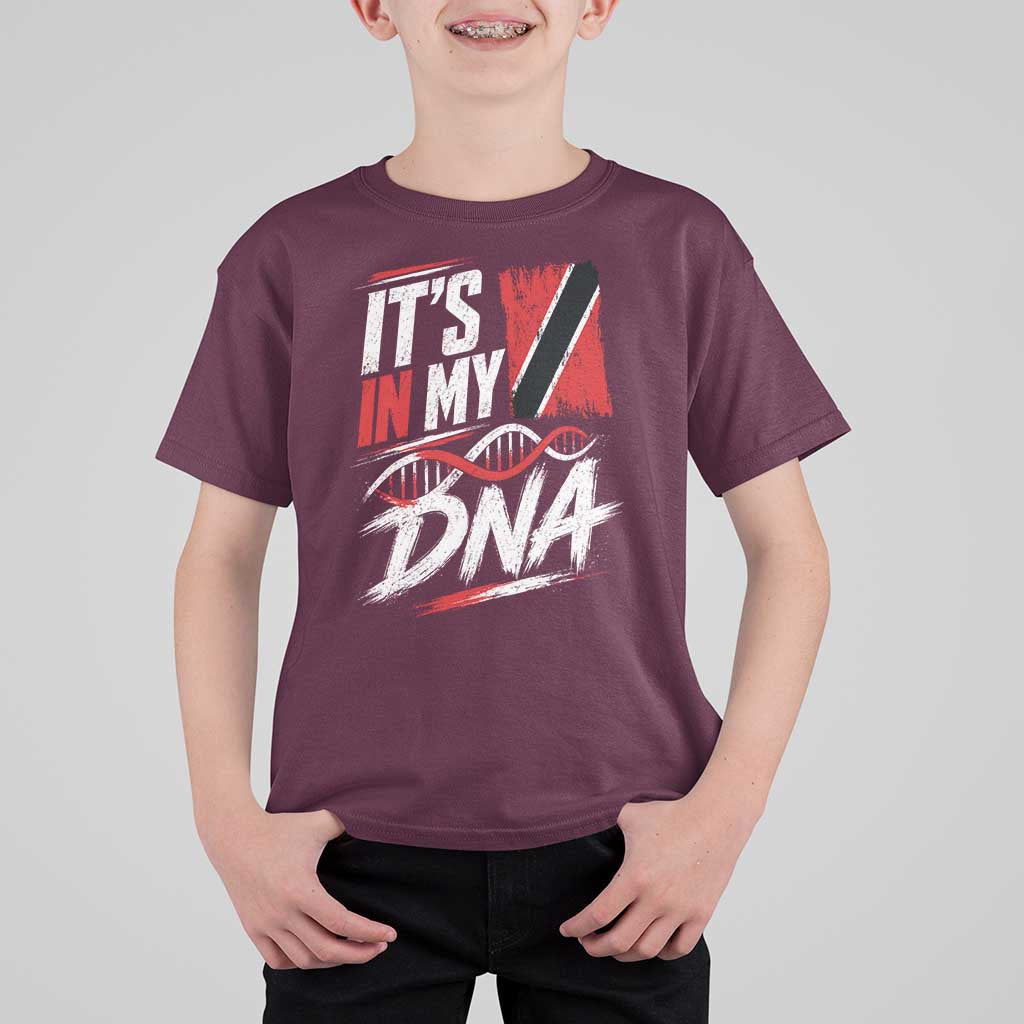 It Is in My DNA Trinidad and Tobago T Shirt For Kid Trinidadian Flag Roots