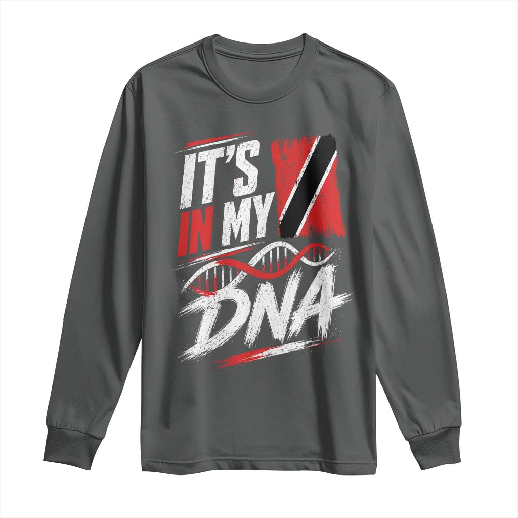 It Is in My DNA Trinidad and Tobago Long Sleeve Shirt Trinidadian Flag Roots