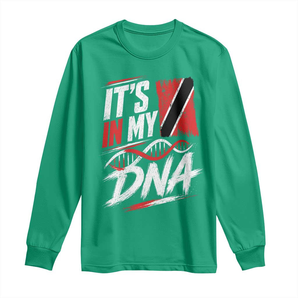 It Is in My DNA Trinidad and Tobago Long Sleeve Shirt Trinidadian Flag Roots