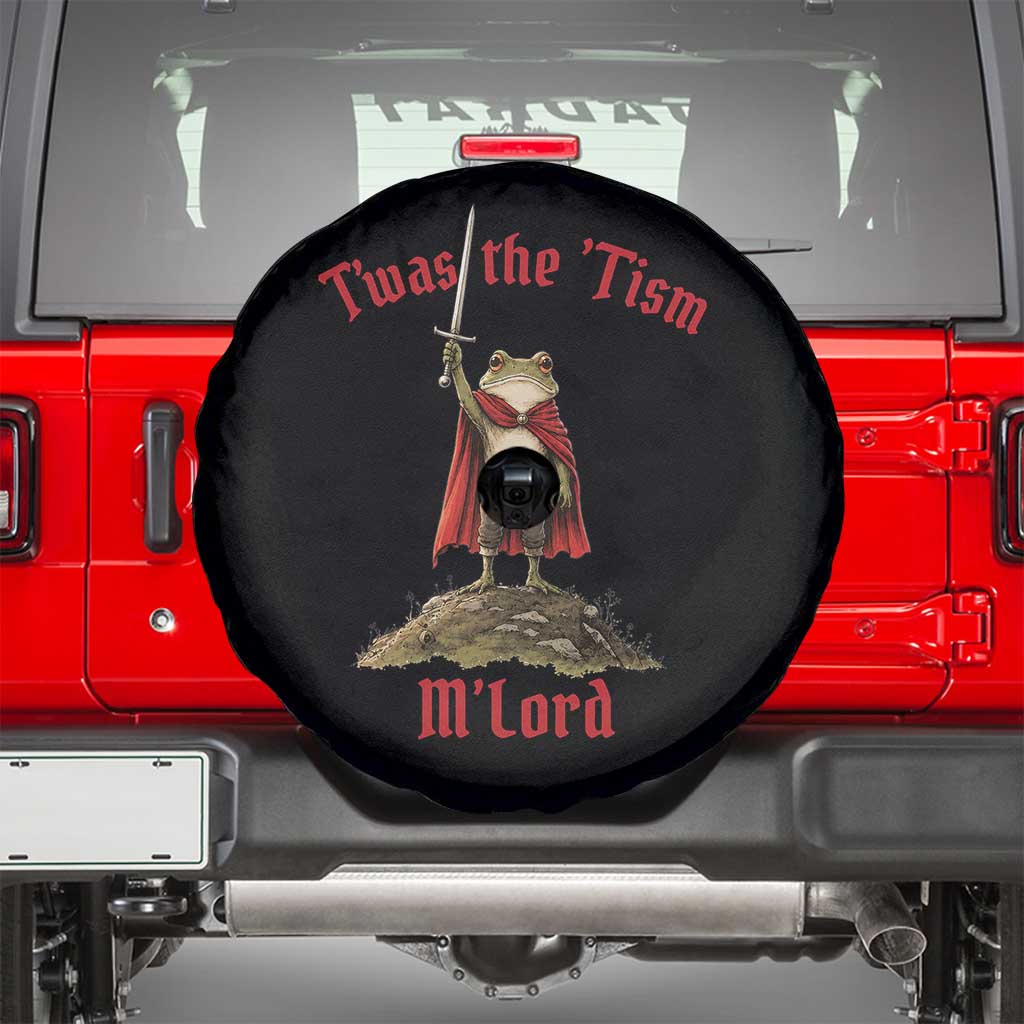Funny Twas The Tism M Lord Medieval Knight Frog Spare Tire Cover
