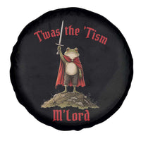 Funny Twas The Tism M Lord Medieval Knight Frog Spare Tire Cover