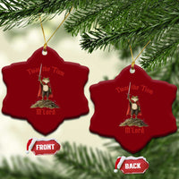Funny Twas The Tism M Lord Medieval Knight Frog Ceramic Ornament
