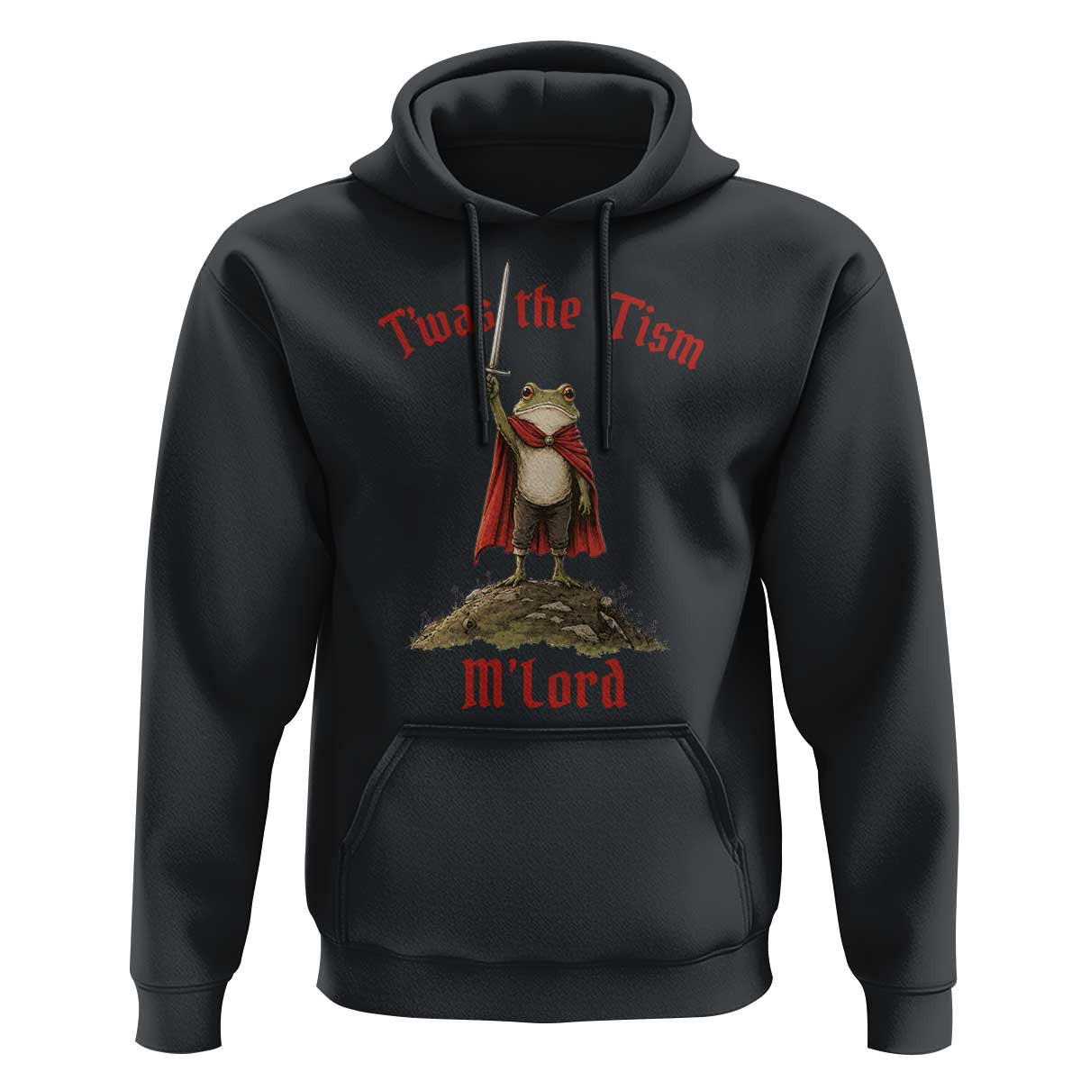 Funny Twas The Tism M Lord Medieval Knight Frog Hoodie