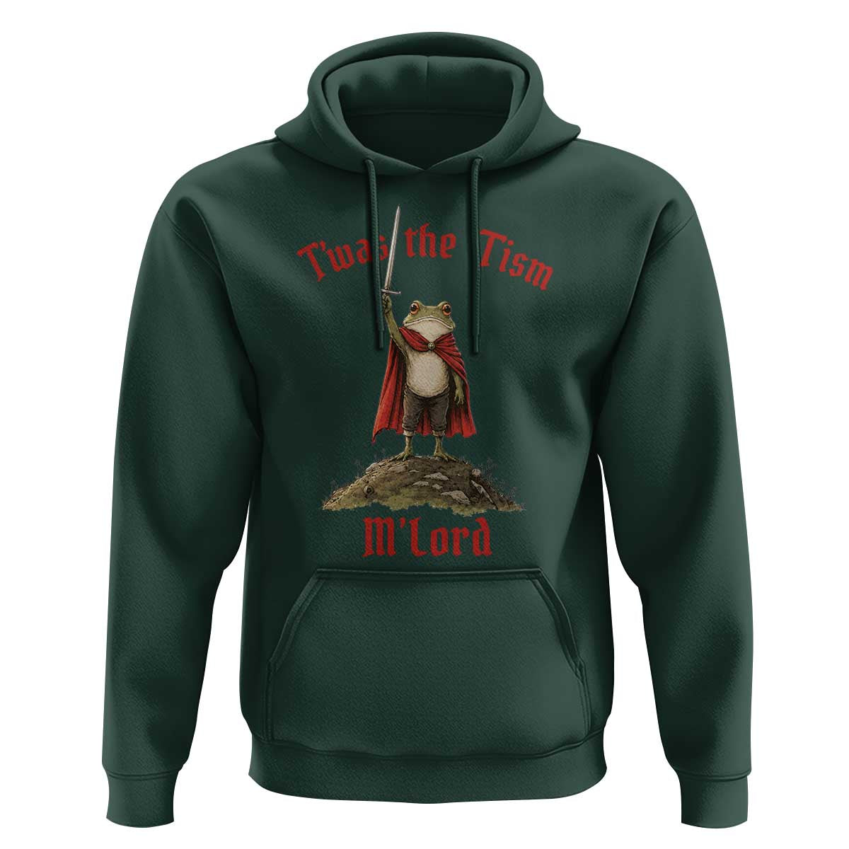 Funny Twas The Tism M Lord Medieval Knight Frog Hoodie
