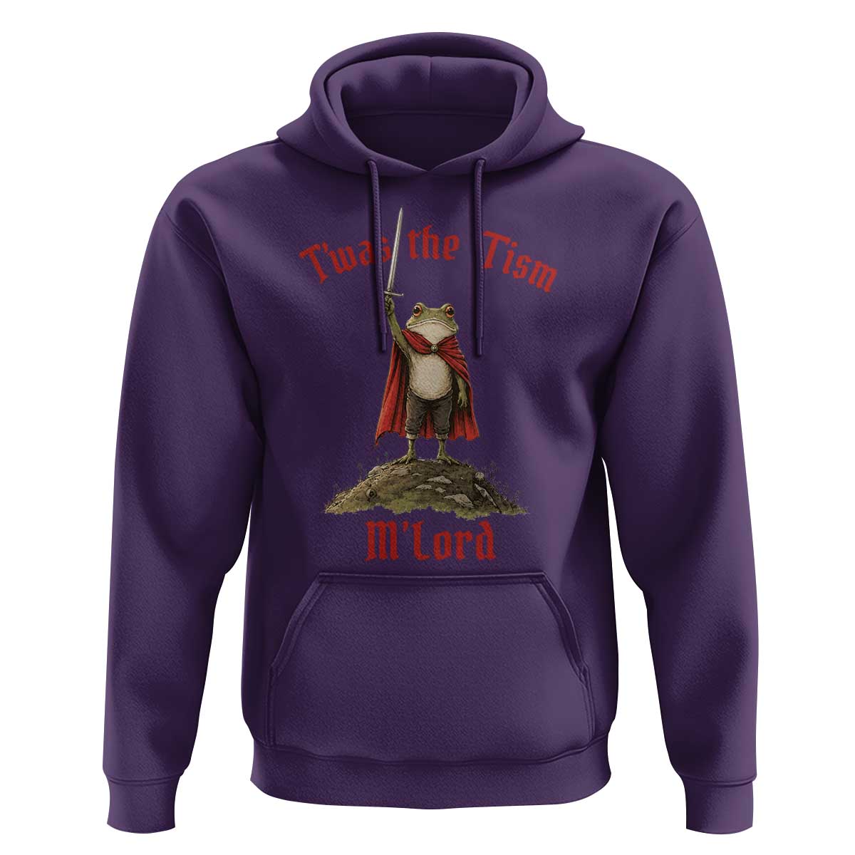 Funny Twas The Tism M Lord Medieval Knight Frog Hoodie