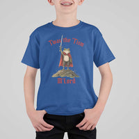 Funny Twas The Tism M Lord Medieval Knight Frog T Shirt For Kid