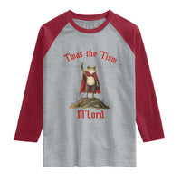 Funny Twas The Tism M Lord Medieval Knight Frog Raglan Shirt