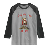 Funny Twas The Tism M Lord Medieval Knight Frog Raglan Shirt