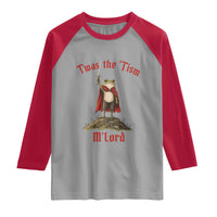 Funny Twas The Tism M Lord Medieval Knight Frog Raglan Shirt