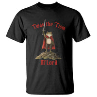 Funny Twas The Tism M Lord Medieval Knight Frog T Shirt