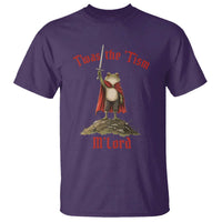 Funny Twas The Tism M Lord Medieval Knight Frog T Shirt