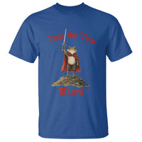 Funny Twas The Tism M Lord Medieval Knight Frog T Shirt