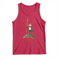Funny Twas The Tism M Lord Medieval Knight Frog Tank Top