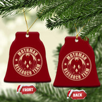 Funny Mothman Research Team Ceramic Ornament Cryptozoology Cryptid Hunting
