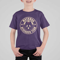Funny Mothman Research Team T Shirt For Kid Cryptozoology Cryptid Hunting
