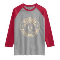 Funny Mothman Research Team Raglan Shirt Cryptozoology Cryptid Hunting