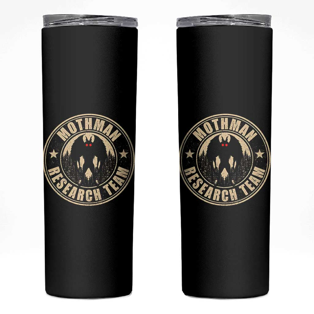 Funny Mothman Research Team Skinny Tumbler Cryptozoology Cryptid Hunting
