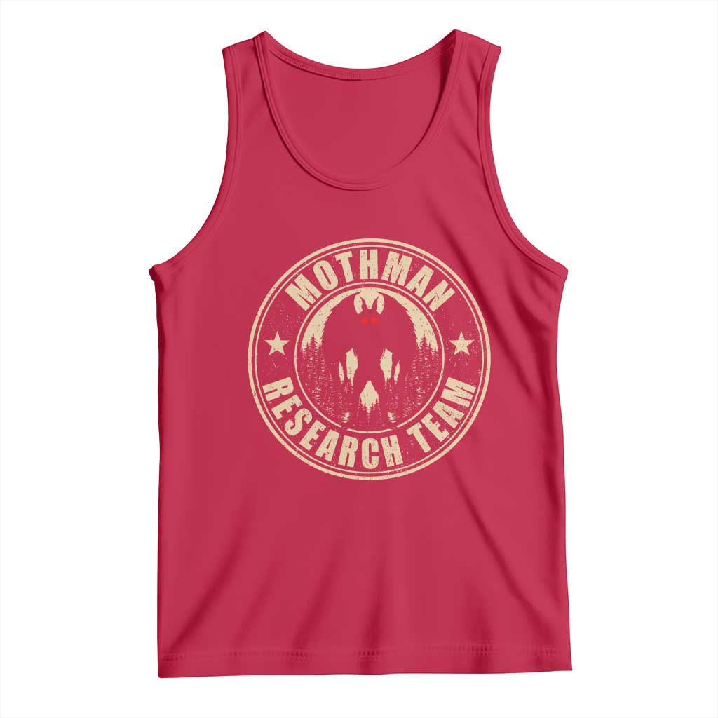 Funny Mothman Research Team Tank Top Cryptozoology Cryptid Hunting