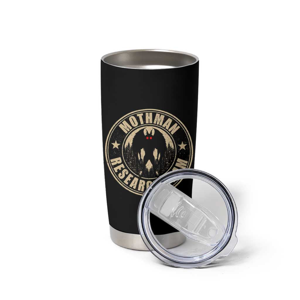 Funny Mothman Research Team Tumbler Cup Cryptozoology Cryptid Hunting