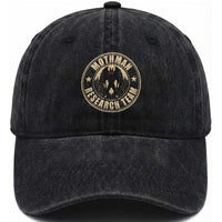 Funny Mothman Research Team Washed Cotton Baseball Cap Cryptozoology Cryptid Hunting