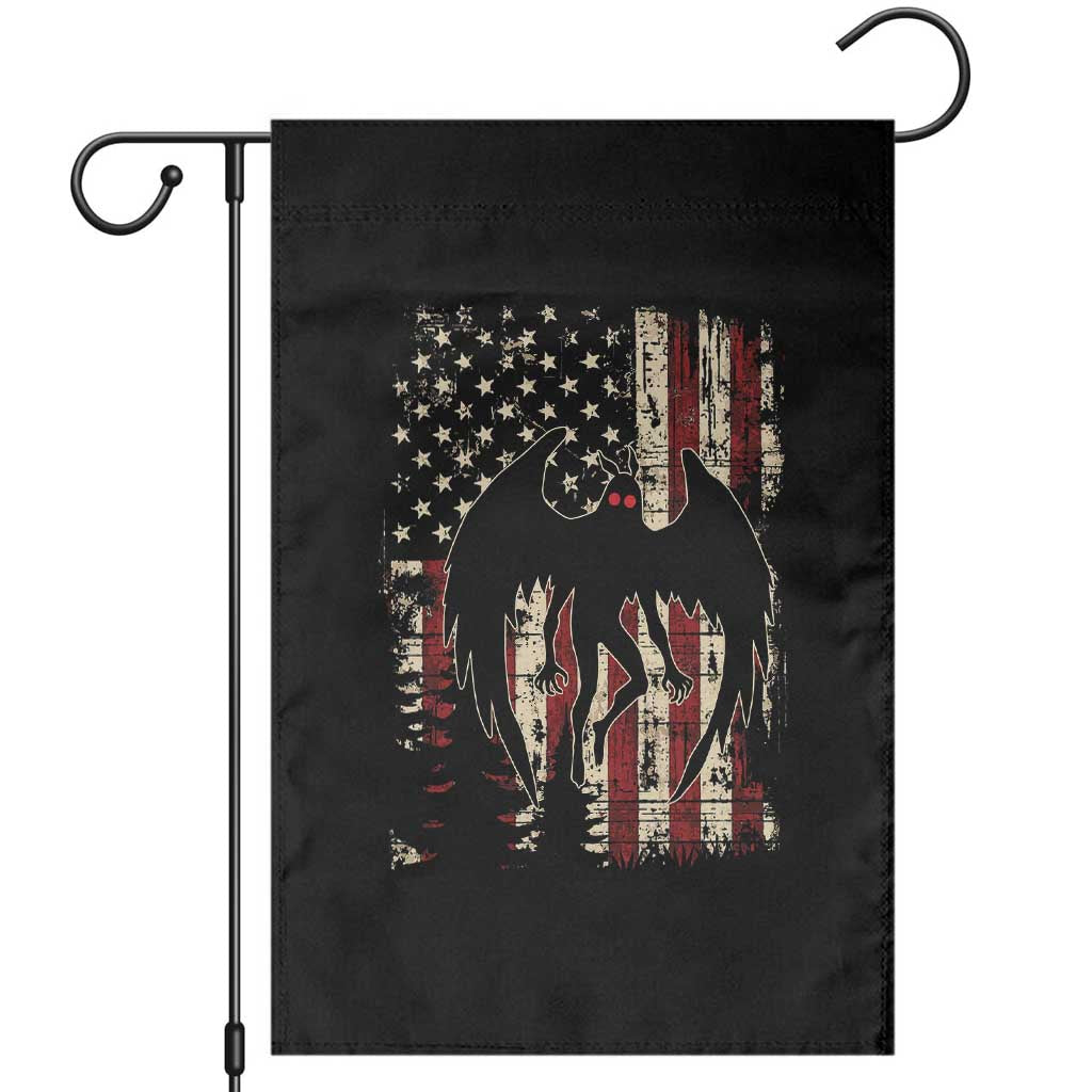 Mothman American Flag Patriotic Cryptid Creature Garden Flag