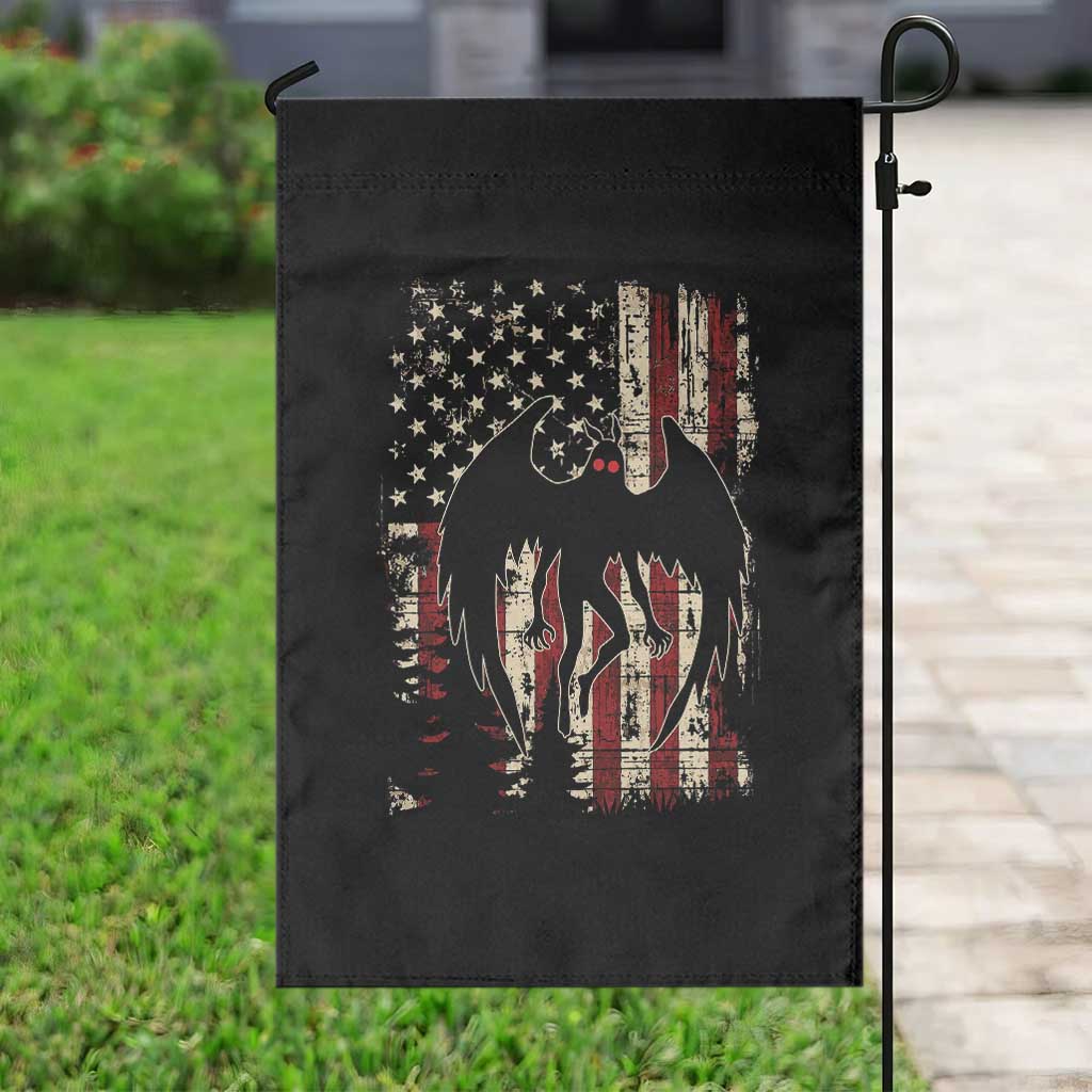 Mothman American Flag Patriotic Cryptid Creature Garden Flag