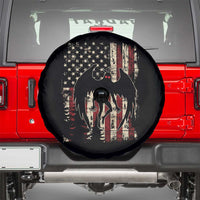 Mothman American Flag Patriotic Cryptid Creature Spare Tire Cover