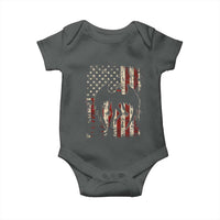 Mothman American Flag Patriotic Cryptid Creature Baby Onesie
