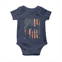 Mothman American Flag Patriotic Cryptid Creature Baby Onesie