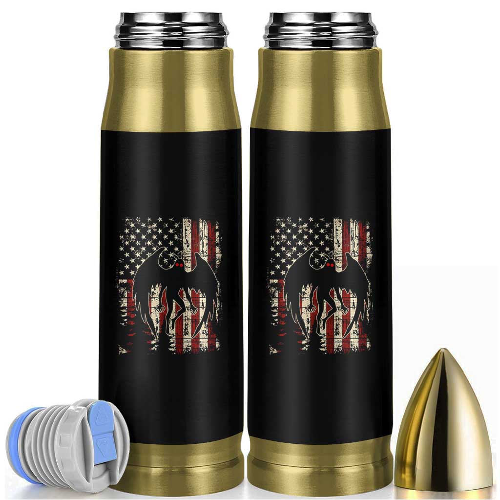 Mothman American Flag Patriotic Cryptid Creature Bullet Tumbler