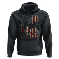 Mothman American Flag Patriotic Cryptid Creature Hoodie