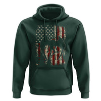 Mothman American Flag Patriotic Cryptid Creature Hoodie