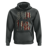 Mothman American Flag Patriotic Cryptid Creature Hoodie