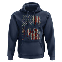 Mothman American Flag Patriotic Cryptid Creature Hoodie