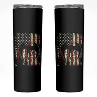 Mothman American Flag Patriotic Cryptid Creature Skinny Tumbler