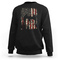Mothman American Flag Patriotic Cryptid Creature Sweatshirt
