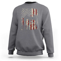 Mothman American Flag Patriotic Cryptid Creature Sweatshirt