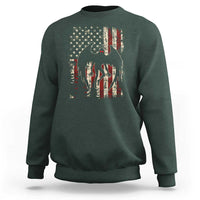 Mothman American Flag Patriotic Cryptid Creature Sweatshirt