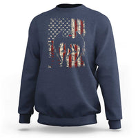 Mothman American Flag Patriotic Cryptid Creature Sweatshirt