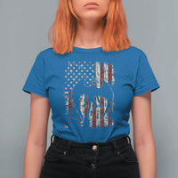 Mothman American Flag Patriotic Cryptid Creature T Shirt For Women