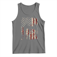 Mothman American Flag Patriotic Cryptid Creature Tank Top