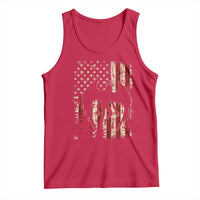 Mothman American Flag Patriotic Cryptid Creature Tank Top