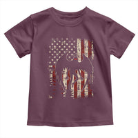 Mothman American Flag Patriotic Cryptid Creature Toddler T Shirt