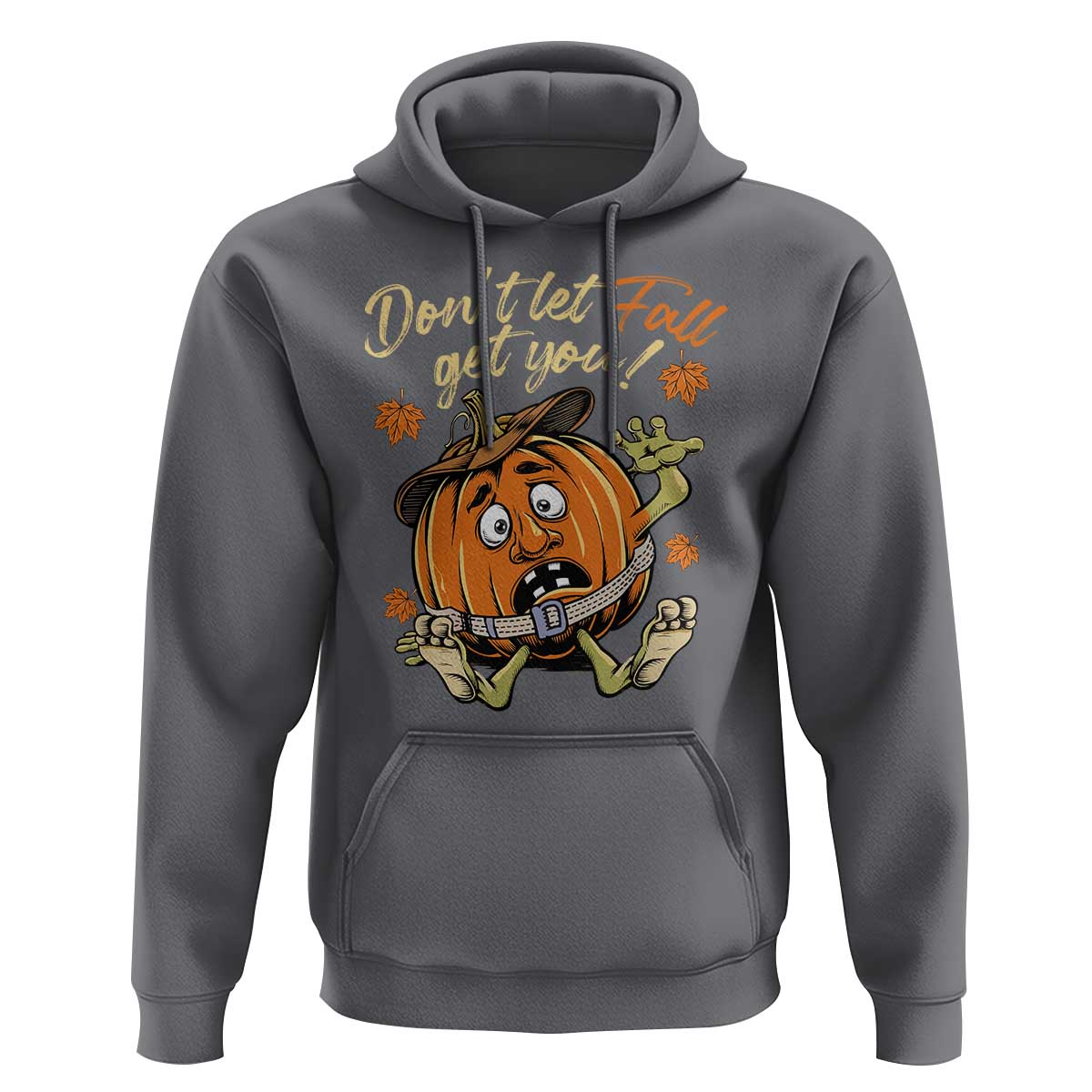Funny Fall Physical Therapy Hoodie Don't Let Fall Get You Pumpkin Safety Belt Maple Leaf - Wonder Print Shop