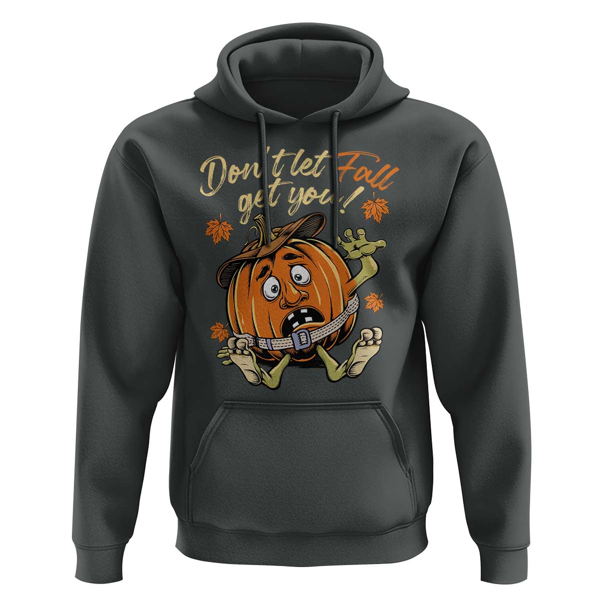 Funny Fall Physical Therapy Hoodie Don't Let Fall Get You Pumpkin Safety Belt Maple Leaf - Wonder Print Shop