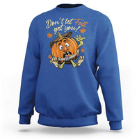 Funny Fall Physical Therapy Sweatshirt Don't Let Fall Get You Pumpkin Safety Belt Maple Leaf - Wonder Print Shop