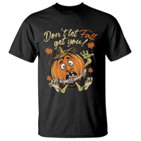 Funny Fall Physical Therapy T Shirt Don't Let Fall Get You Pumpkin Safety Belt Maple Leaf - Wonder Print Shop